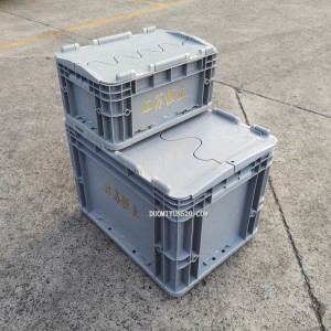 300*200*147带盖物流箱欧标D型箱汽配箱可堆叠 辉派工业一站式采购