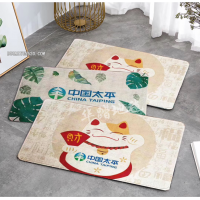 促销礼品地垫太平保险 亚麻高端门垫礼品银行保险 积分兑换小礼品赠品平安保险定制 10元左右小礼品新华保险 华踏地垫厂